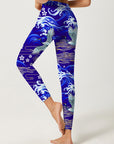 Animal crane oriental sea chinese style leggings