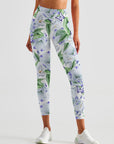 Flowers watercolor calla eustoma light leggings