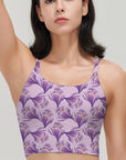 Flower crocus floral purple tank tops