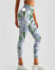 Flowers watercolor calla eustoma light leggings