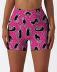 Carton cute black cat shorts