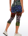 Flower colorful ditsy floral patchwork capris