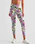 Flower apple-tree flowers seamless pattern blossom leggings