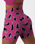 Carton cute black cat shorts