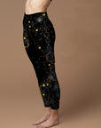 Starlight universe celestial bodies black legging