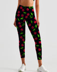 Fruit cherry red ripe berry leggings