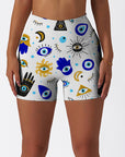 Evil eye print design shorts