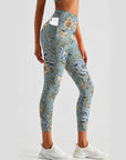 Flower vintage spring rose leggings