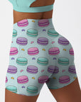 Candy macaron pastel color pattern shorts