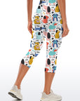 Animal cartoon dog sheep print capris