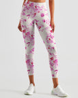 Flower peach blossom light pink leggings