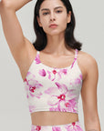 Flower peach blossom light pink tank tops