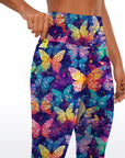 Animal colorful splicing butterfly leggings