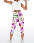 Flower colorful watercolor hibiscus capris