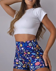 Flower ditsy wildflower dark shorts