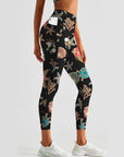 Ocean gem starfish turtle coral shell yoga leggings