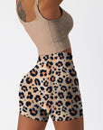 Animal leopard pattern funny drawing shorts