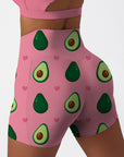 Cute beauty avocado and hearts shorts