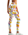 Watercolor dotty pattern leggings