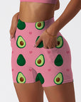 Cute beauty avocado and hearts shorts