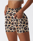 Animal leopard pattern funny drawing shorts