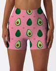 Cute beauty avocado and hearts shorts