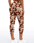 Retro luxury floral seamless leggings