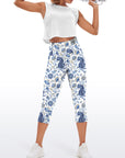 Animal tiger blue wild plants capris