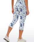 Animal tiger blue wild plants capris