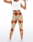 Ethnic persian carpet red capris