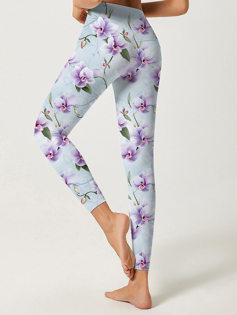 Flower orchid vine light leggings