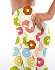 Cartoon food colorful donuts capris