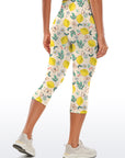 Fruit lemon flower butterfly capris