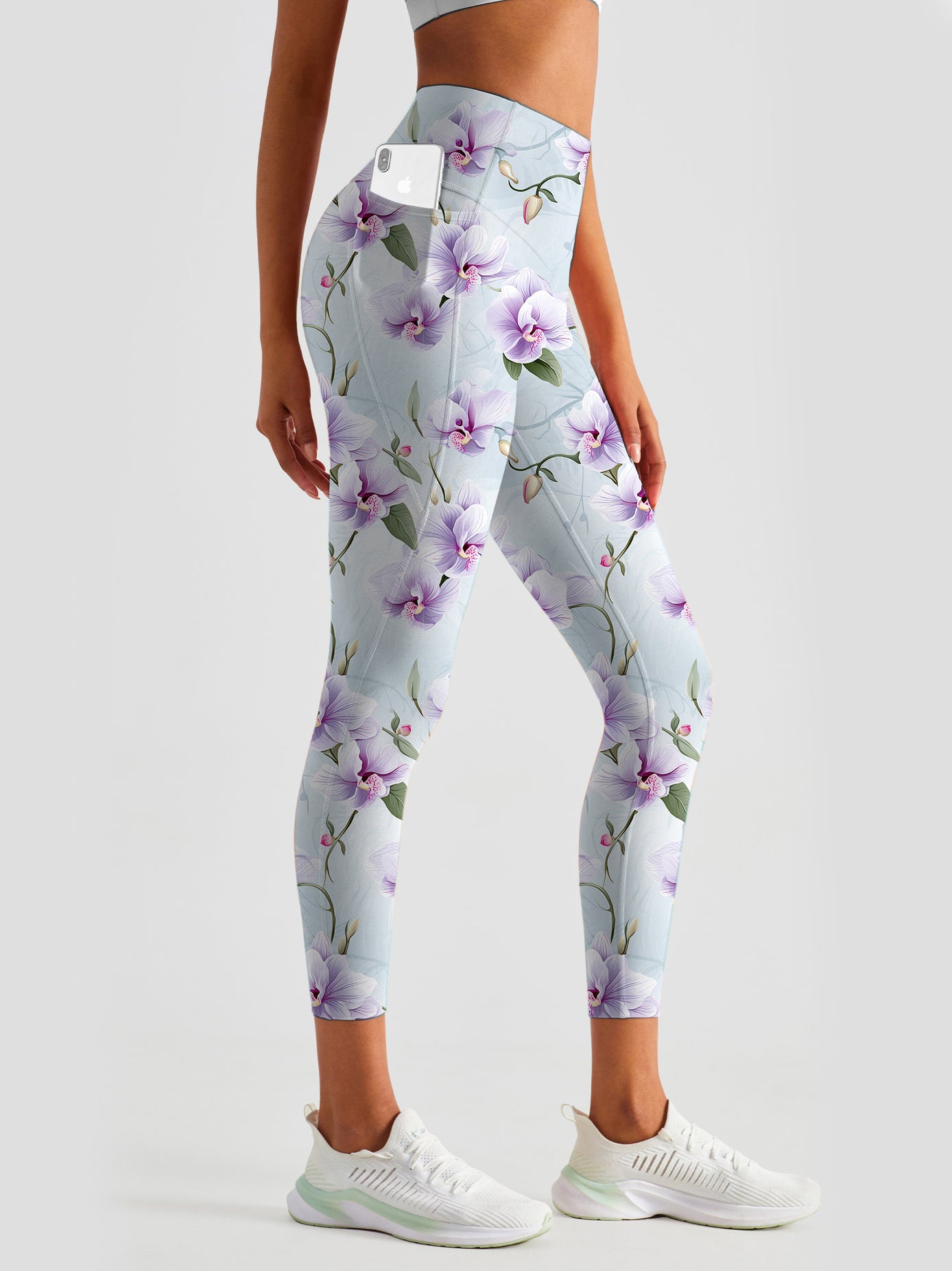 Flower orchid vine light leggings