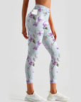 Flower orchid vine light leggings