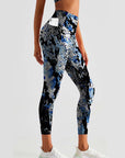 Animal snake pattern print leggings