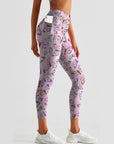 Animal butterfly pink purple leggings