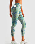 Animal green vague butterfly leggings