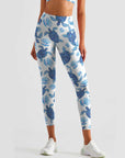 Ocean turtle blue pearl shell leggings