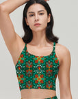 Ethnic style hand paint persian carpet tank tops