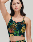 Hawaiian tropical colorful tribal tiki mask tank  tops