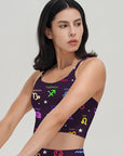 Colorful constellation icon purple tank tops