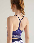 Botanical night flowers dark purple tank tops