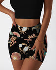 Ocean gem starfish turtle coral shell yoga shorts