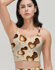 Love chocolate color heart shape tank tops