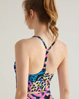 Animals leopard print rainbow tank tops