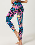 Animals leopard print rainbow leggings