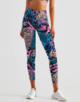 Animals leopard print rainbow leggings