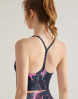 Tie dye pink smudged marble water ripple tank tops