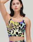 Animal leopard print colorful psychedelic tank tops